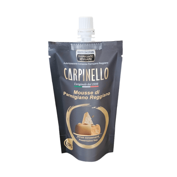 Carpinello crema di Parmigiano Reggiano al naturale, linea Chef in confezione doypack 150 gr