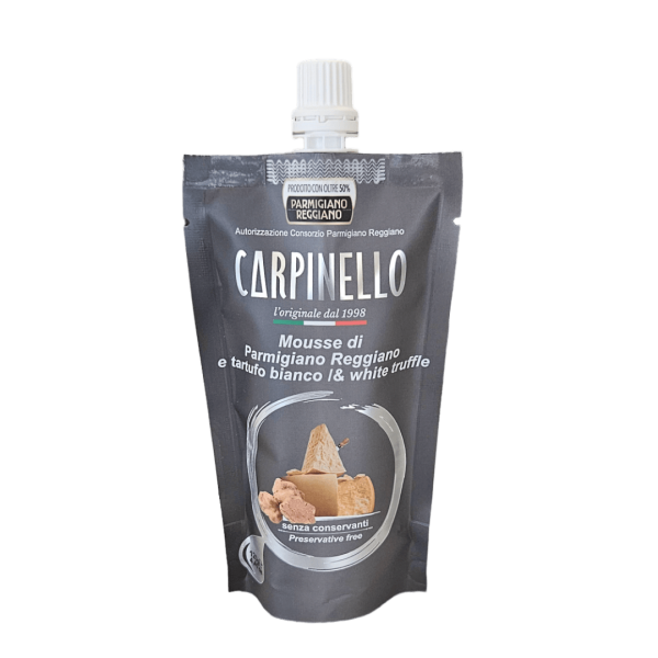 Carpinello crema di Parmigiano Reggiano al tartufo bianco, linea Chef in confezione doypack 150 gr
