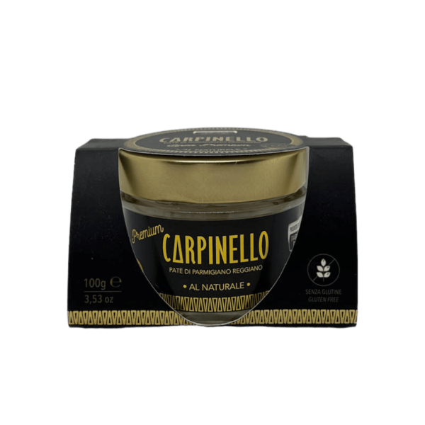 Carpinello crema di Parmigiano Reggiano al naturale, linea Premium in confezione vasetto di vetro 100 gr